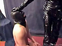 Miss krista binding her male slave in dungeon