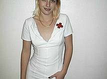 Sexy nurse in white