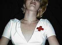 Hot nurse in white